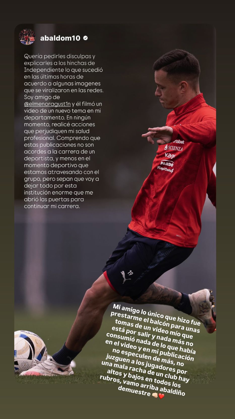 Foto: Instagram @elmenoragust1n