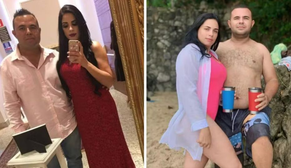 Camila junto a su expareja, quien se convertiría en su asesino