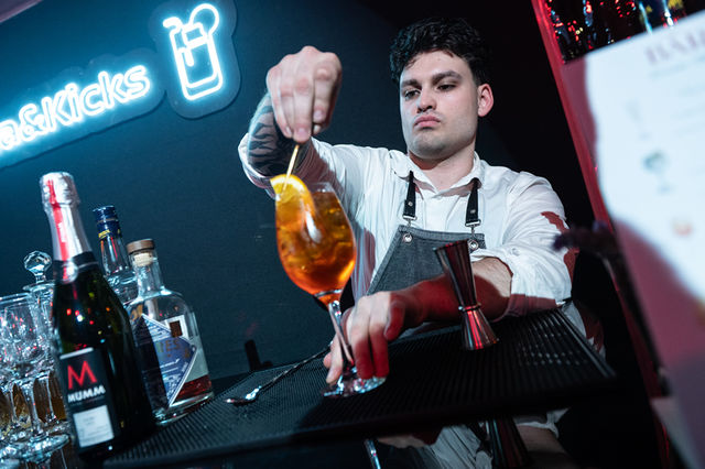 Cóctel especial de la noche. Foto: Javier Noceti