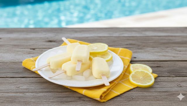 Helado de crema de limón