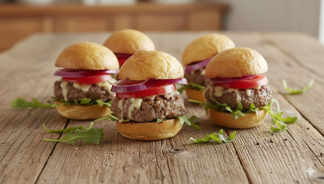 Sliders: mini hamburguesas