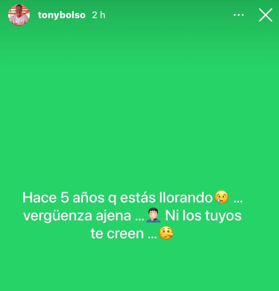 Foto: Instagram @tonybolso