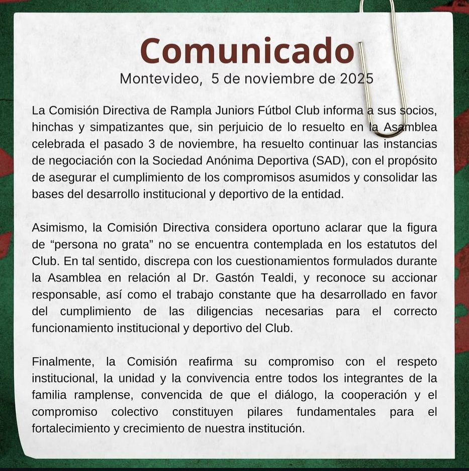 Foto: Rampla Juniors