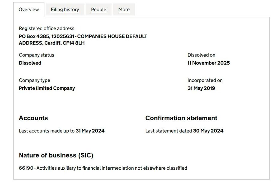 Foto: Companies House