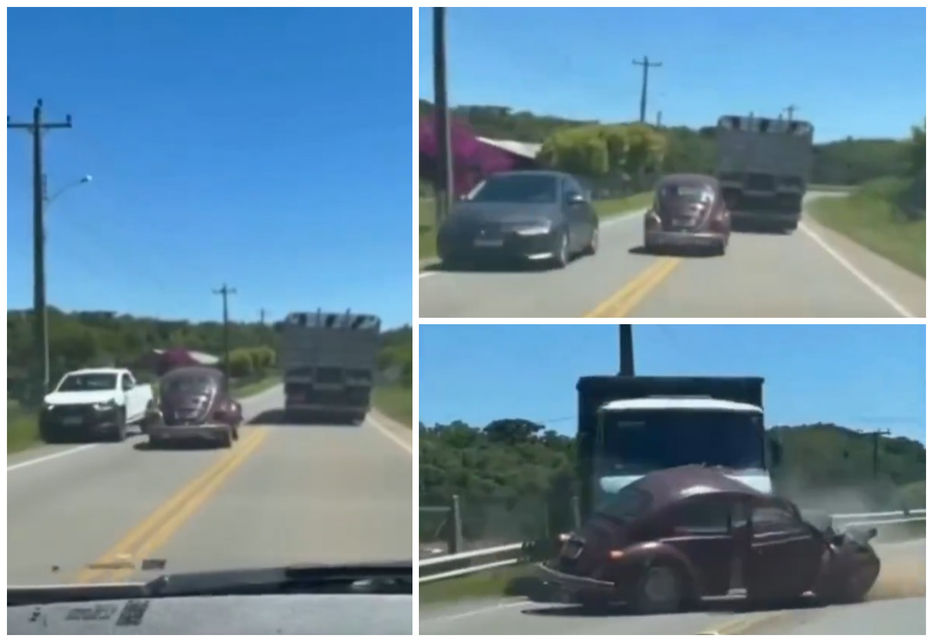 La tercera, la vencida: chofer de Fusca murió tras insistir en adelantamiento incorrecto