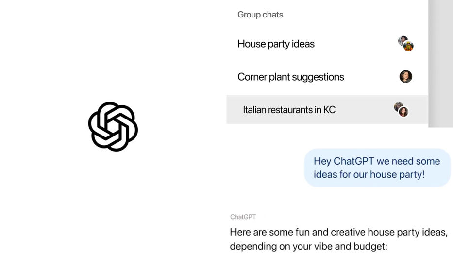 OpenAI agregó chats grupales para su inteligencia artificial: ¿cómo funciona?