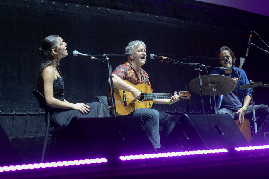 Juana Buscaglia, Martín Buscaglia y Martín Ibarburu. Foto: Javier Noceti