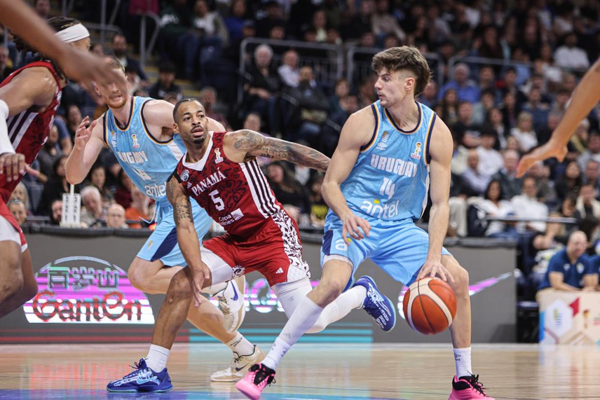Básquet: Uruguay le ganó a Panamá 84-82 con un doble en la hora en el Antel Arena