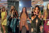 Del boho al rockero: los looks de las personalidades en el show de Shakira en Uruguay
