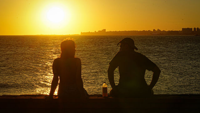 Las olas y el viento