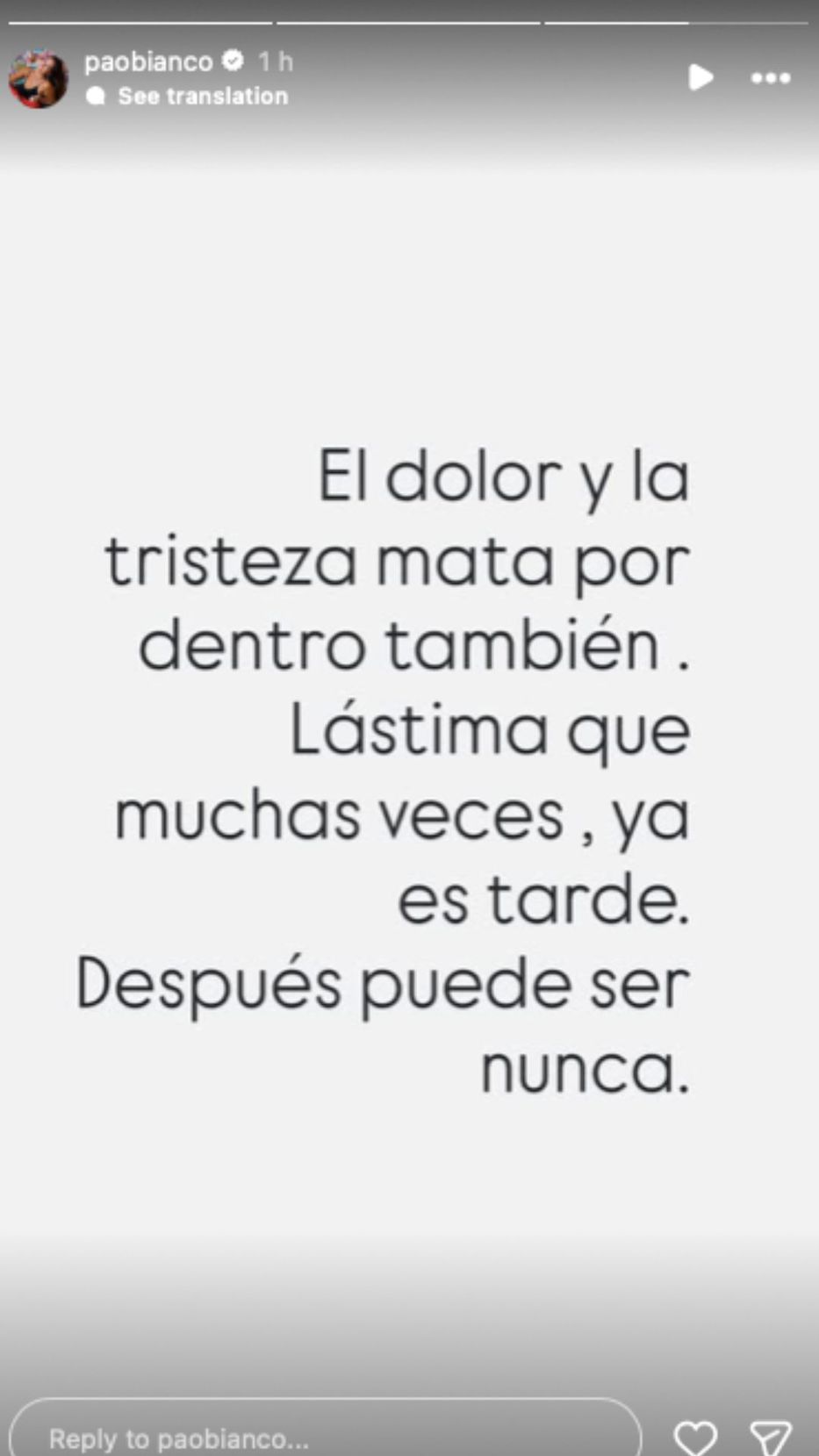 Foto: Instagram/ @paobianco