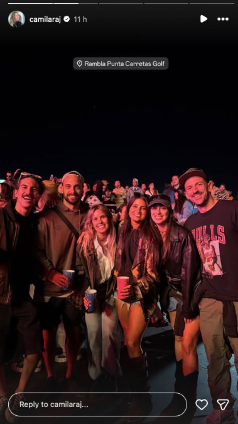 Foto: Historias de Instagram/ @camilaraj