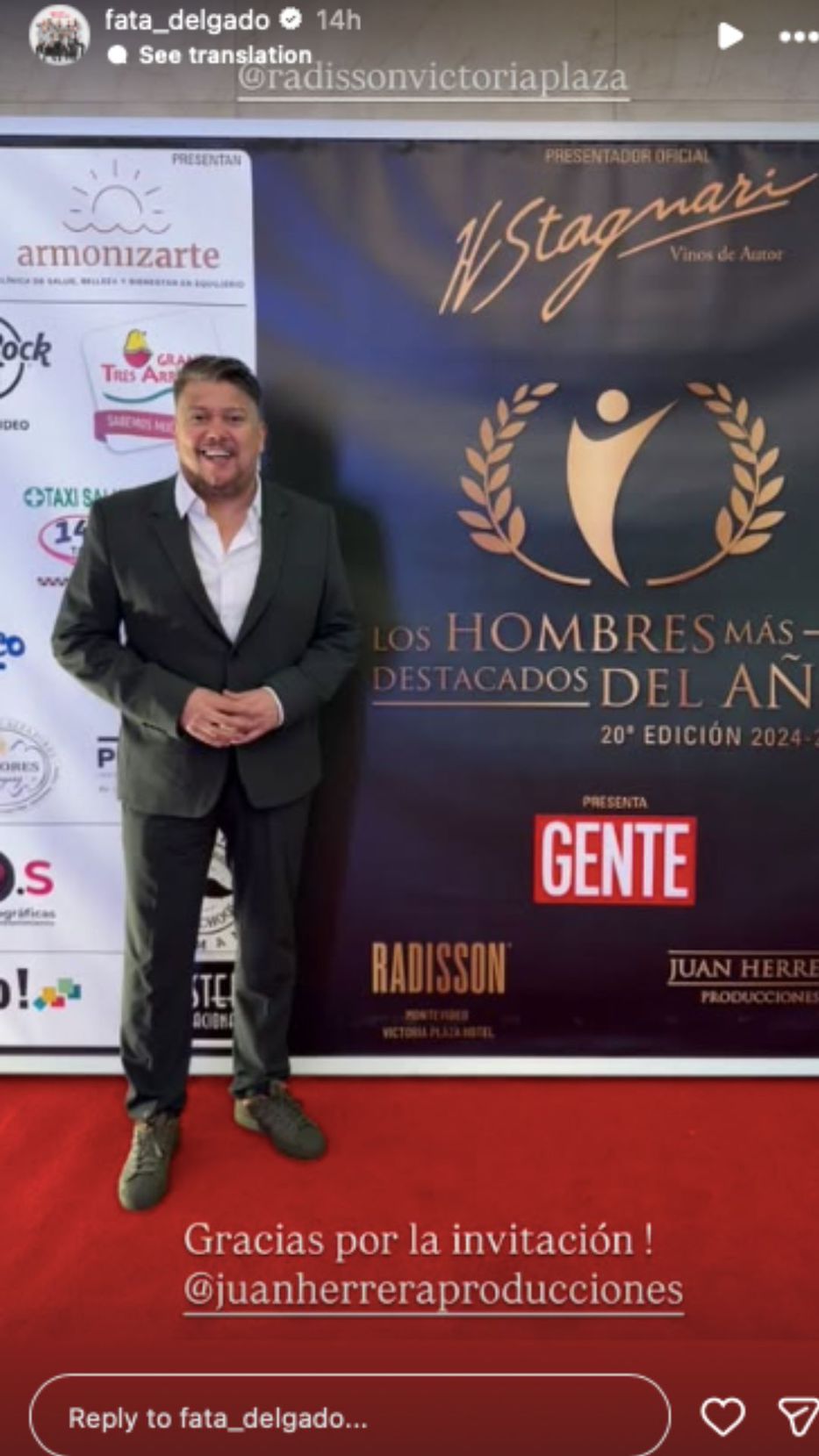 Foto: Historias de Instagram/ @fata_delgado