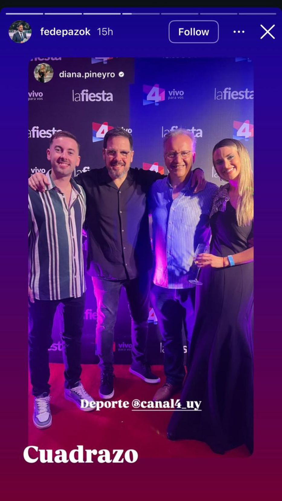 Foto: Historias de Instagram/ @fedepazok