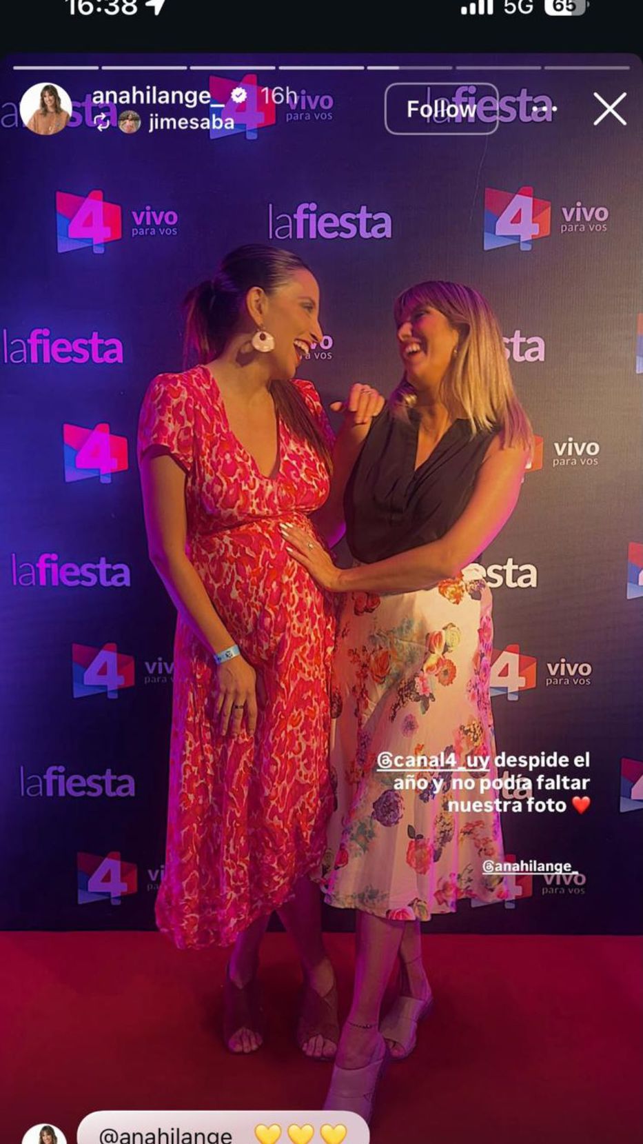 Foto: Historias de Instagram/ @anahilange