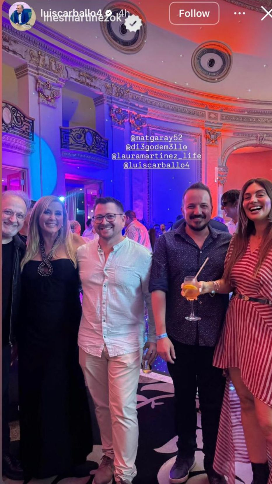 Foto: Historias de Instagram/ @luiscarballo