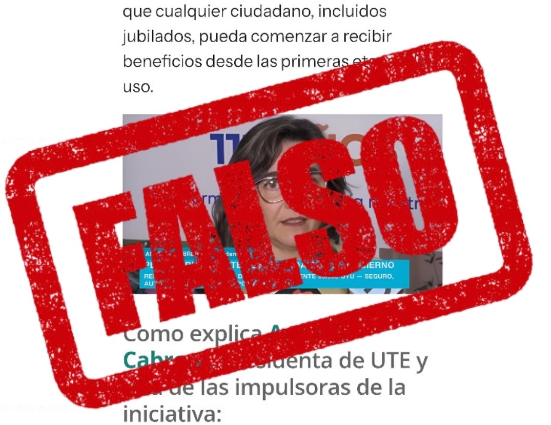 UTE alerta sobre intentos de estafa con una imagen de su presidenta ...