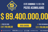 Sorteo del 5 de Oro: este domingo 11 de enero, ¡más de 2,2 millones de dólares acumulados!