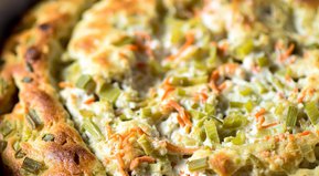 Budín de puerro y zanahoria