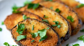 Milanesas de berenjena al horno