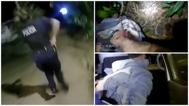 Fotos: capturas de pantalla del video / Jefatura de Policía de Canelones.