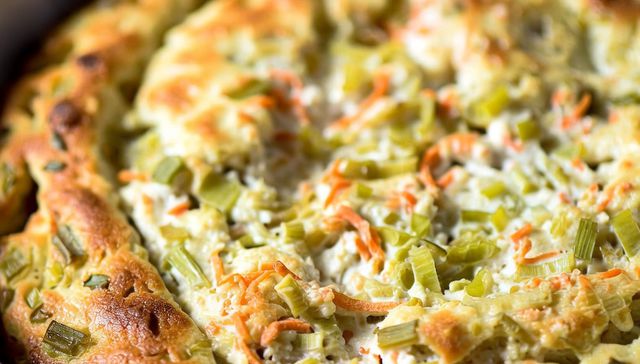 Budín de puerro y zanahoria