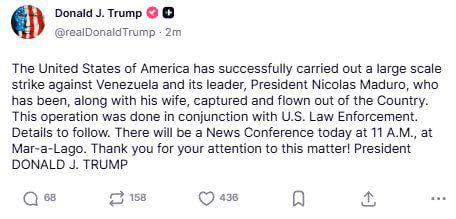 Foto: captura de Truth Social