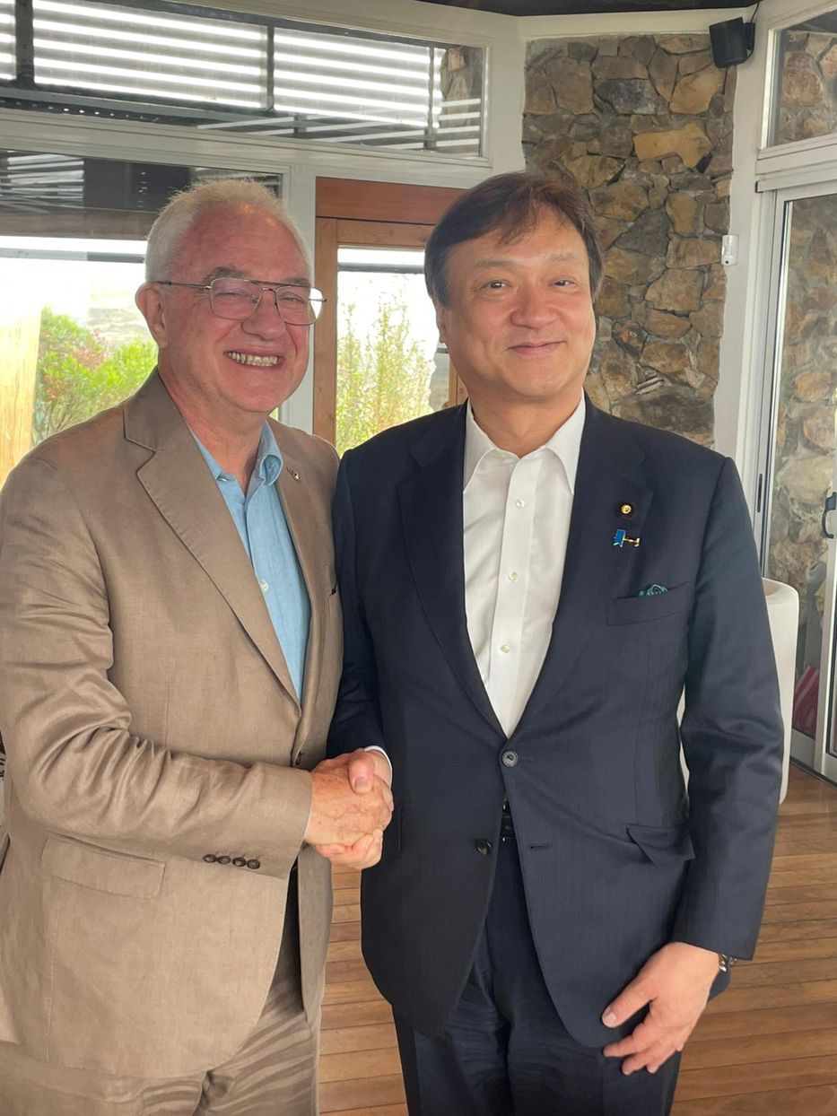 Cancilleres de Uruguay y Japón. Foto: cedida a Montevideo Portal