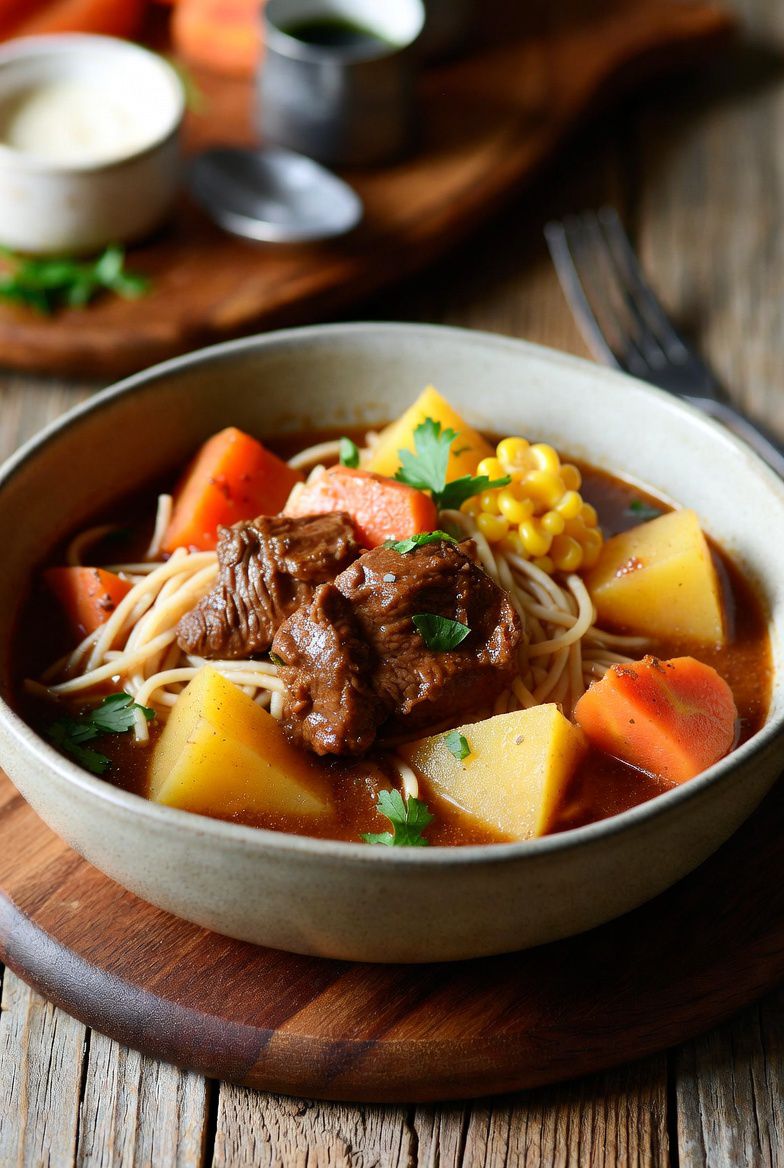 Cazuela de porotos: un plato caliente, calórico y nutritivo.