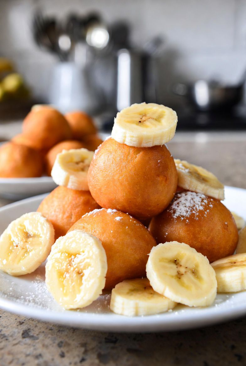 Buñuelos de banana: fritura deliciosa, para desayuno o merienda.