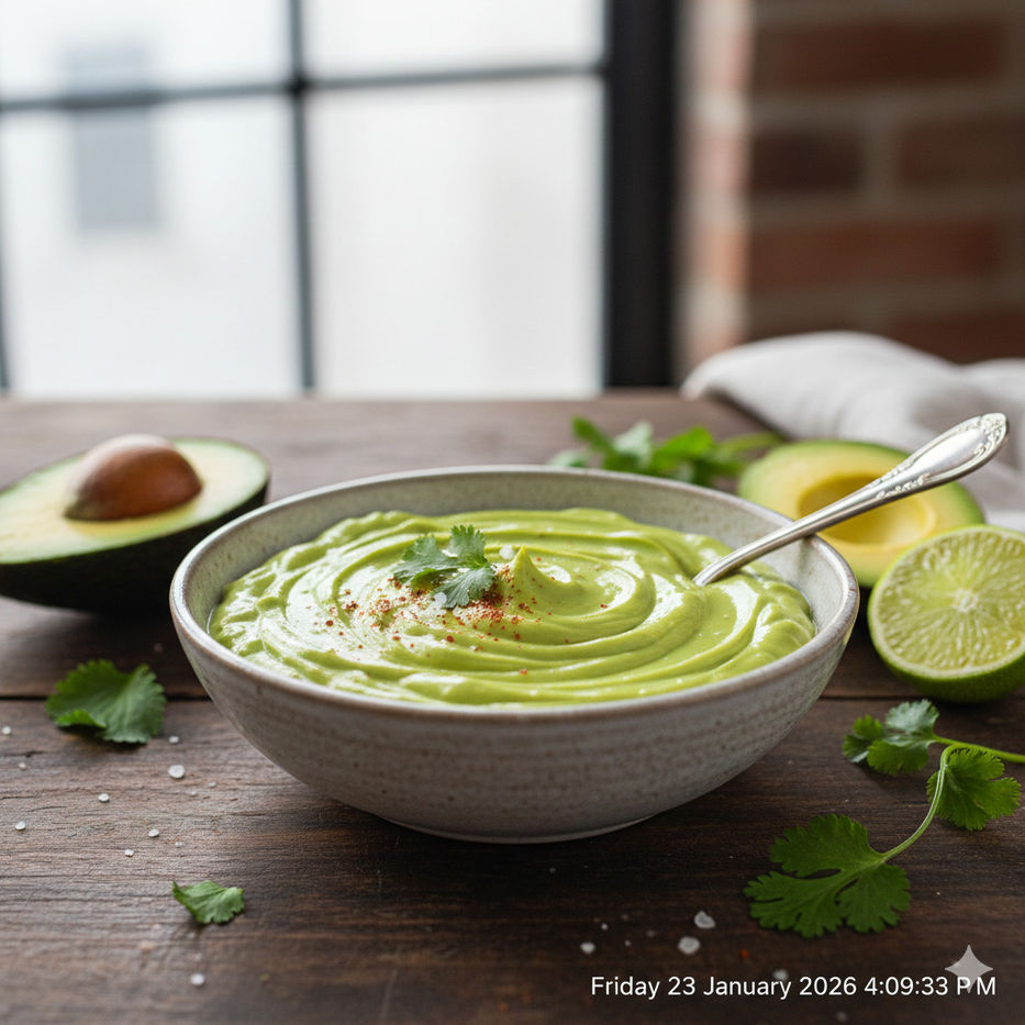 Mayonesa de palta: acompaña muy bien platos de pescado y mariscos cocidos o a la plancha