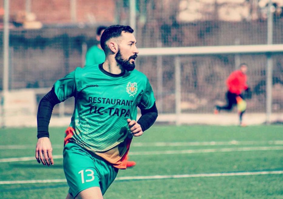 Mateo Rodriguez jugando en el Sant Julia de Andorra. Foto: Instagram @urumateo13