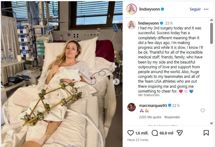 Foto: Instagram Lindsey Vonn