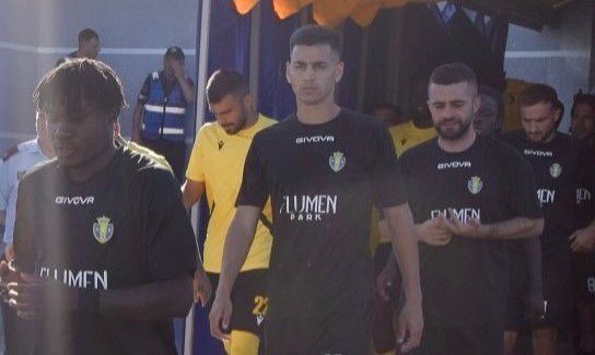 Luciano Uran jugando en el KS Burreli de Albania. Foto: Instagram @luciano_uran