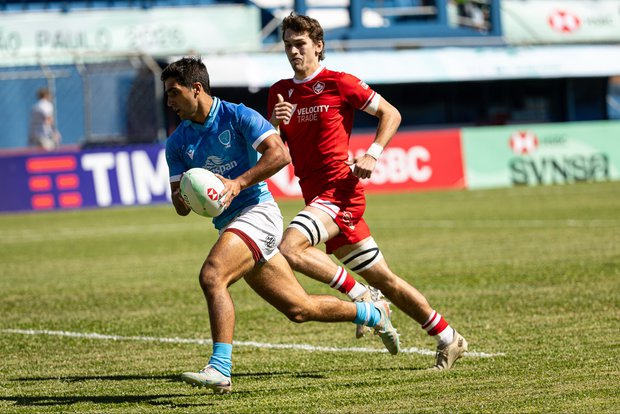 Rugby seven: Uruguay ganó dos partidos de tres en la etapa de San Pablo y se ilusiona