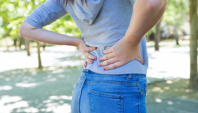 Un fuerte dolor acá