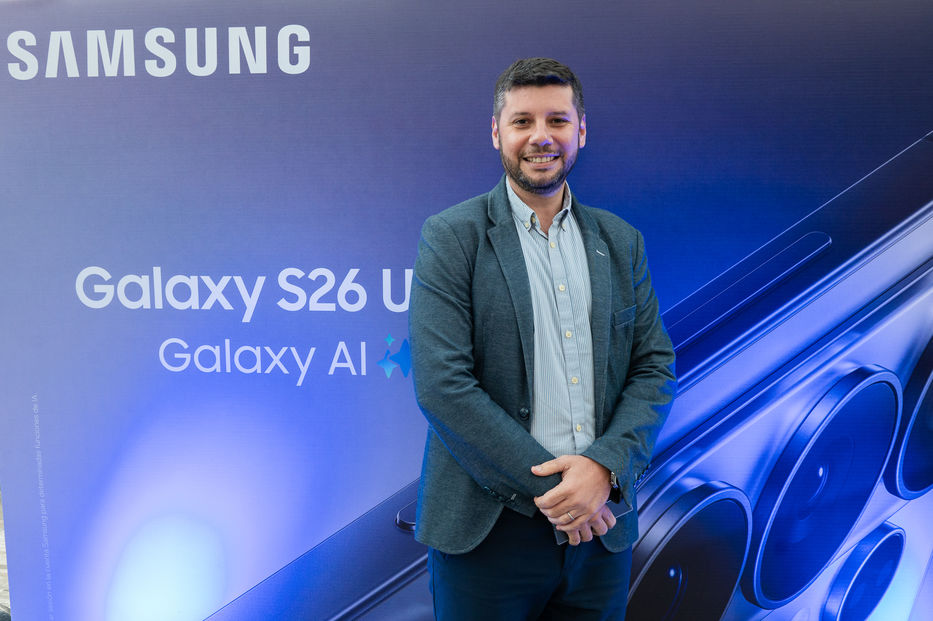 Iván Spiess, gerente de Marketing de Samsung Paraguay. Foto Javier Noceti
