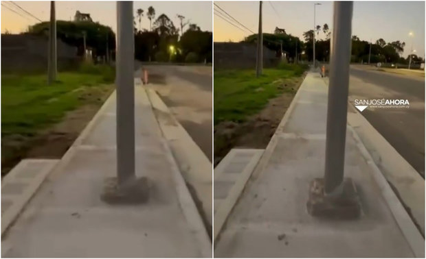 No apto para sillas de ruedas: polémica en San José por ubicación de nuevas columnas