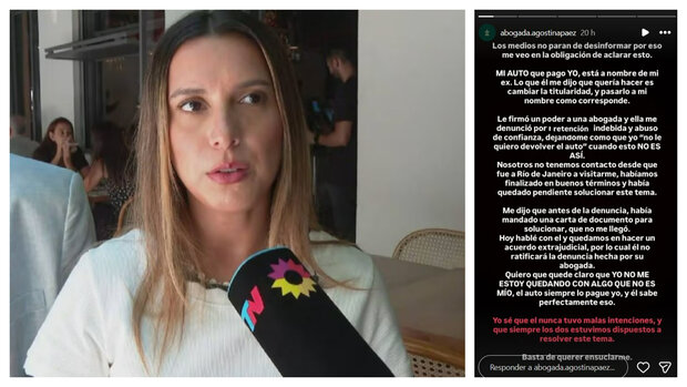 Nueva polémica de argentina denunciada en Brasil: confuso episodio con su ex por un auto