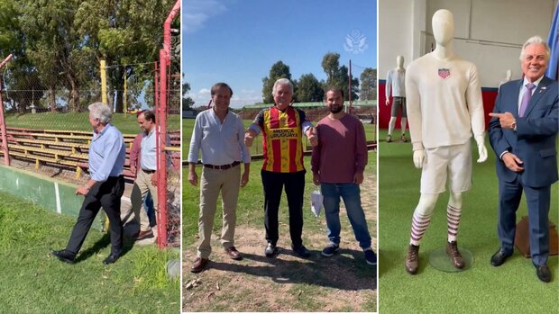 Embajador de EE. UU. en Uruguay recorrió estadios del país: por qué y de qué cuadro es