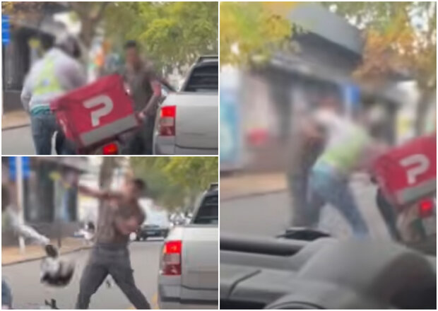 Conductor agarró a las piñas a un delivery en Montevideo por un incidente en el tránsito