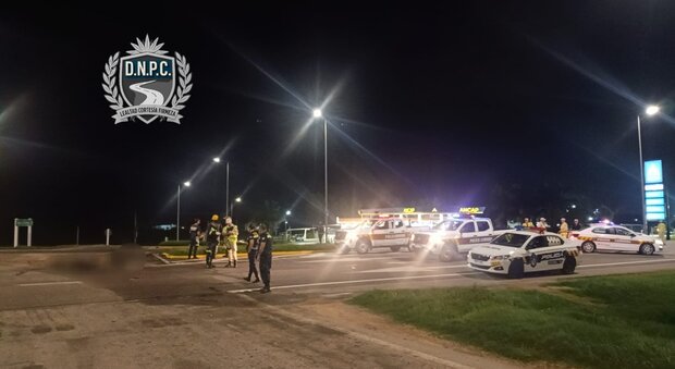 Motociclista murió “totalmente incinerado” cuando su moto ardió luego de ser embestida