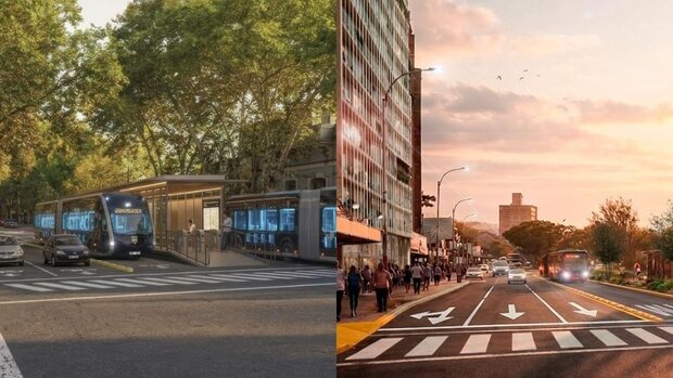 Renders de 8 de Octubre y avenida Italia. Foto: Intendencia de Montevideo