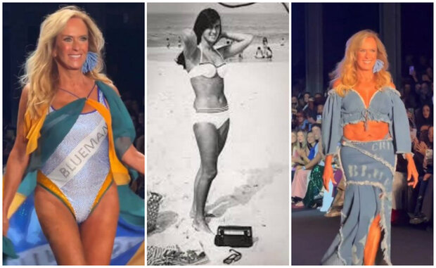 Llena de gracia: a los 82 años, la legendaria “garota de Ipanema” desfiló en traje de baño