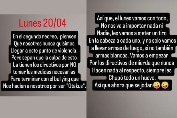 Nuevas amenazas de liceales de Maldonado en redes; autoridades hicieron denuncia policial