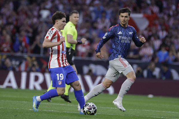 Champions: Atlético de Madrid y Arsenal empataron 1-1 en semifinal de ida en Metropolitano