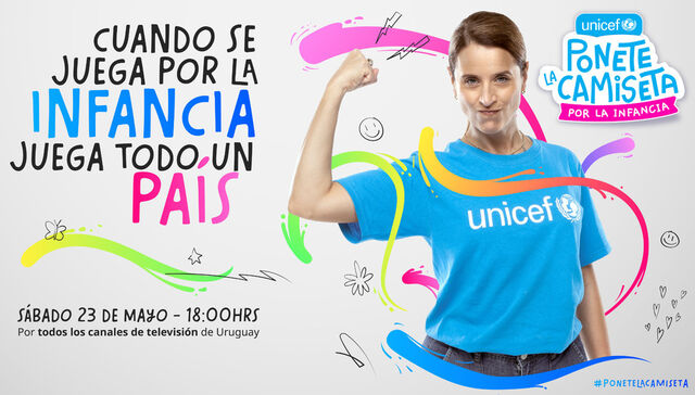 Unicef invita a ponerse la camiseta por la infancia en su campaña anual