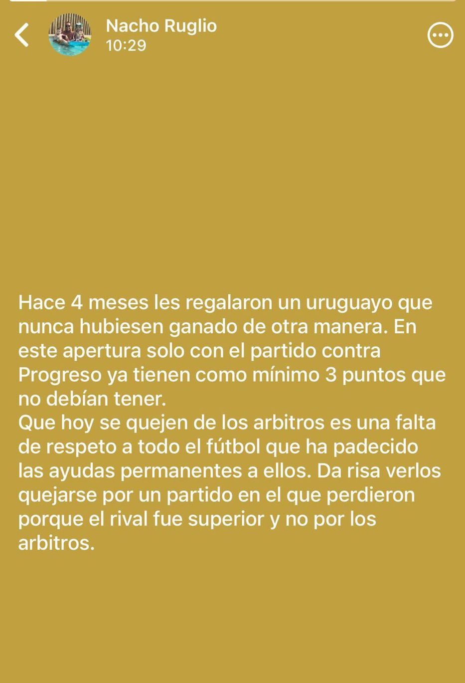 Estado de WhatsApp / Ruglio