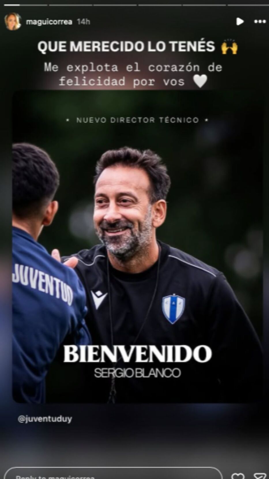 Foto: Historias de Instagram/ @maguicorrea