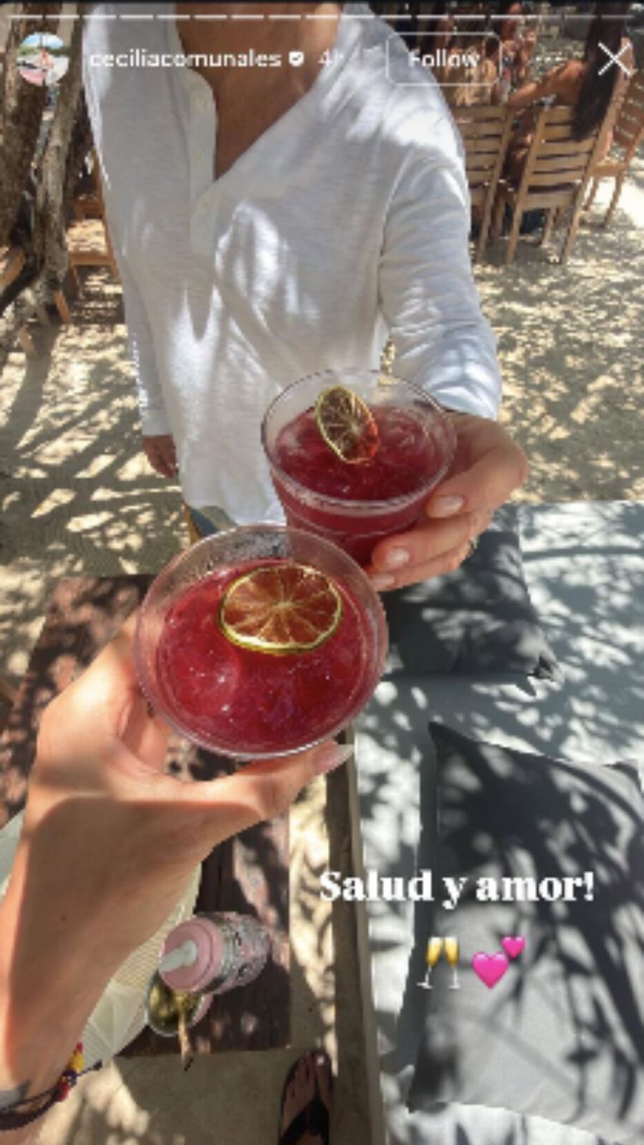 Foto: Historias de Instagram/ @ceciliacomunales